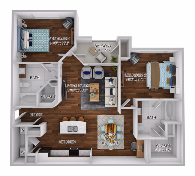 B1 - Sicily 1027 floor plan